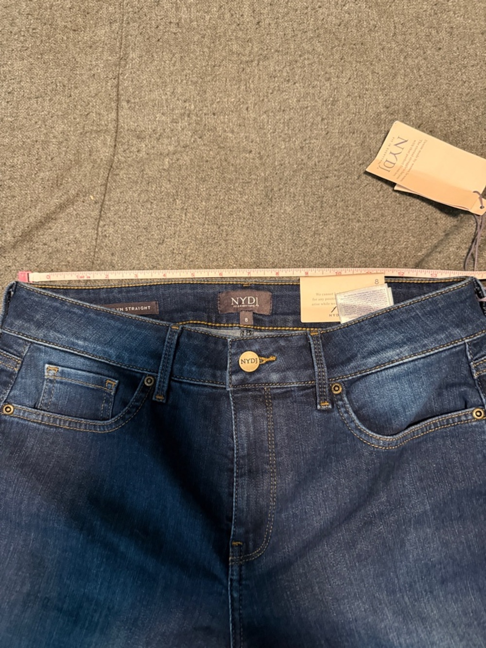 NYDJ Marylin Straight jeans, NWT, 8 - Picture 9 of 10